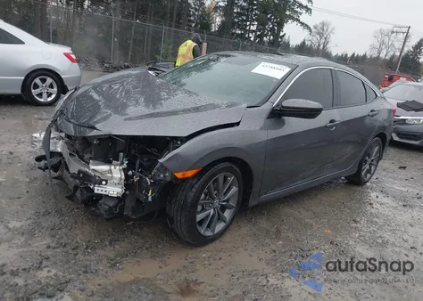 2019 Honda Civic Ex-L из США, поврежденный, VIN JHMFC1F7XKX009907